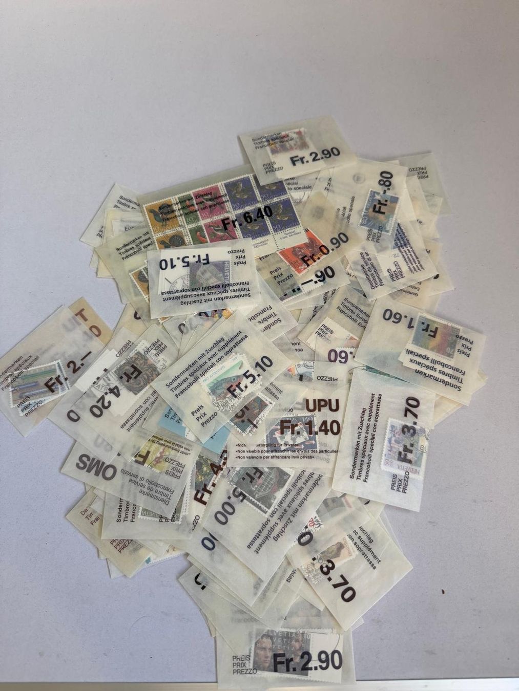Tutti i francobolli: Ca. 120 Schweizer Sondermarken im Beutelposten – Usato da Tafers venduto da nicole.ts