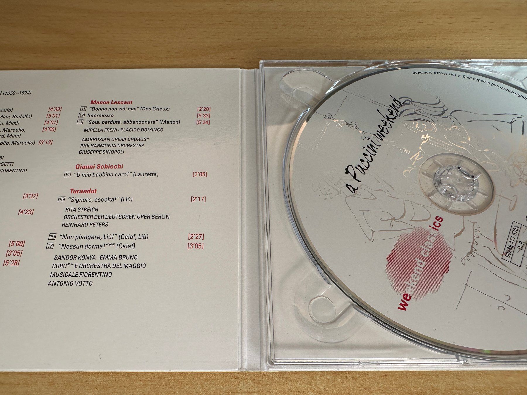 CD: Various – A Puccini Weekend – Usato da Rikon im Tösstal venduto da Alpenmutz 2