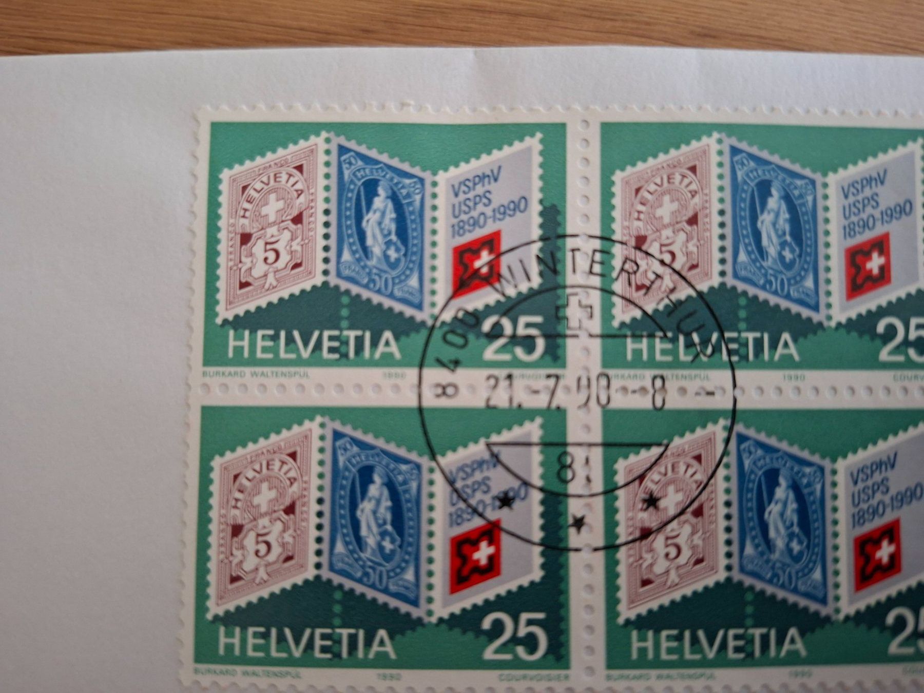 Tutti i francobolli: Brief C6: Eidg. Schützenfest Winterthur 1990 – Nuovo (secondo la descrizione) da Hinterkappelen venduto da 1399 2