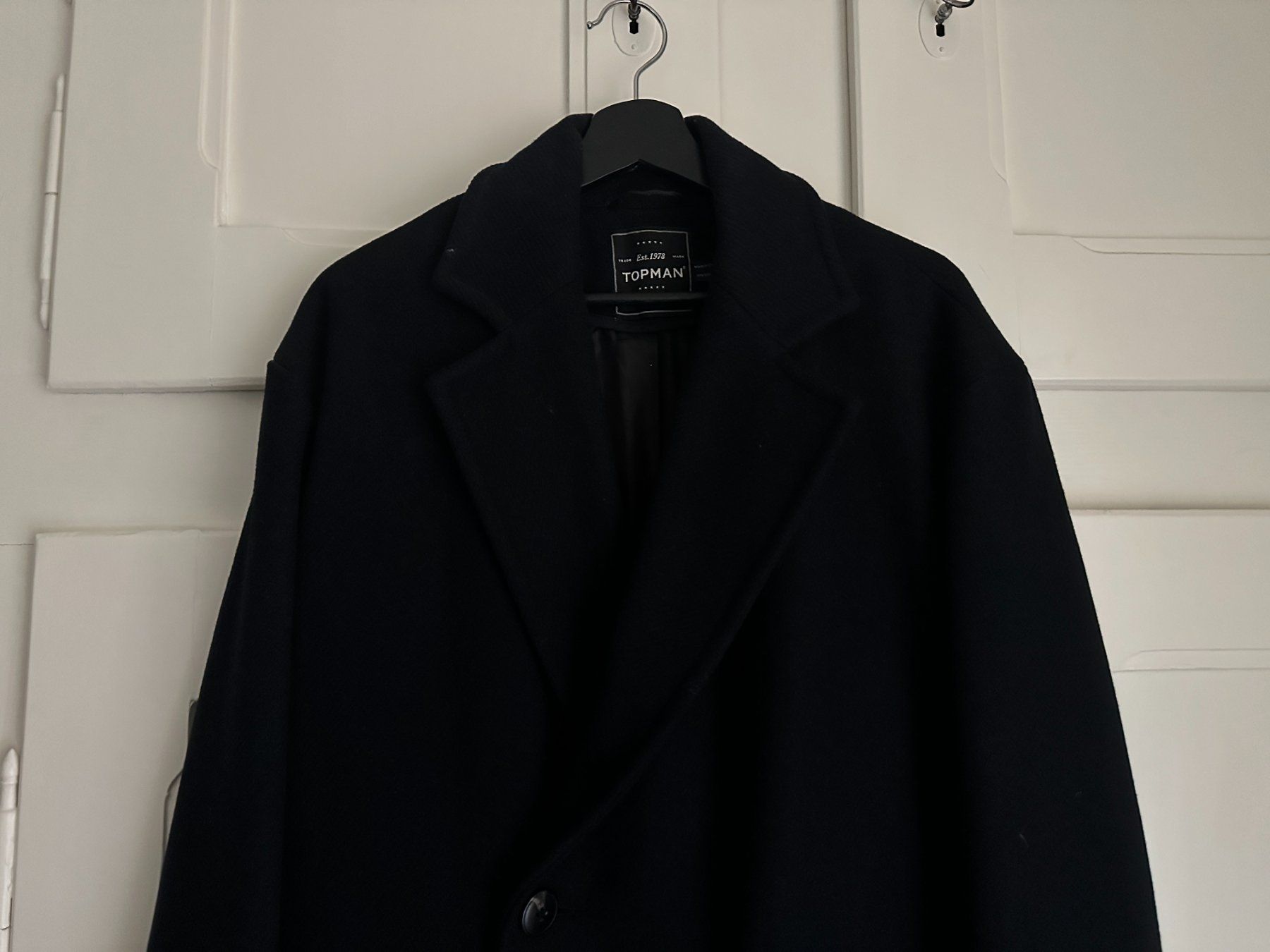 Cappotti: TOPMAN - Wollmantel dunkelblau S – Usato da Zürich venduto da Diazaio 1