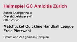 Handball Tickets GC Amicitia Zürich Ticket Sport Pfadi