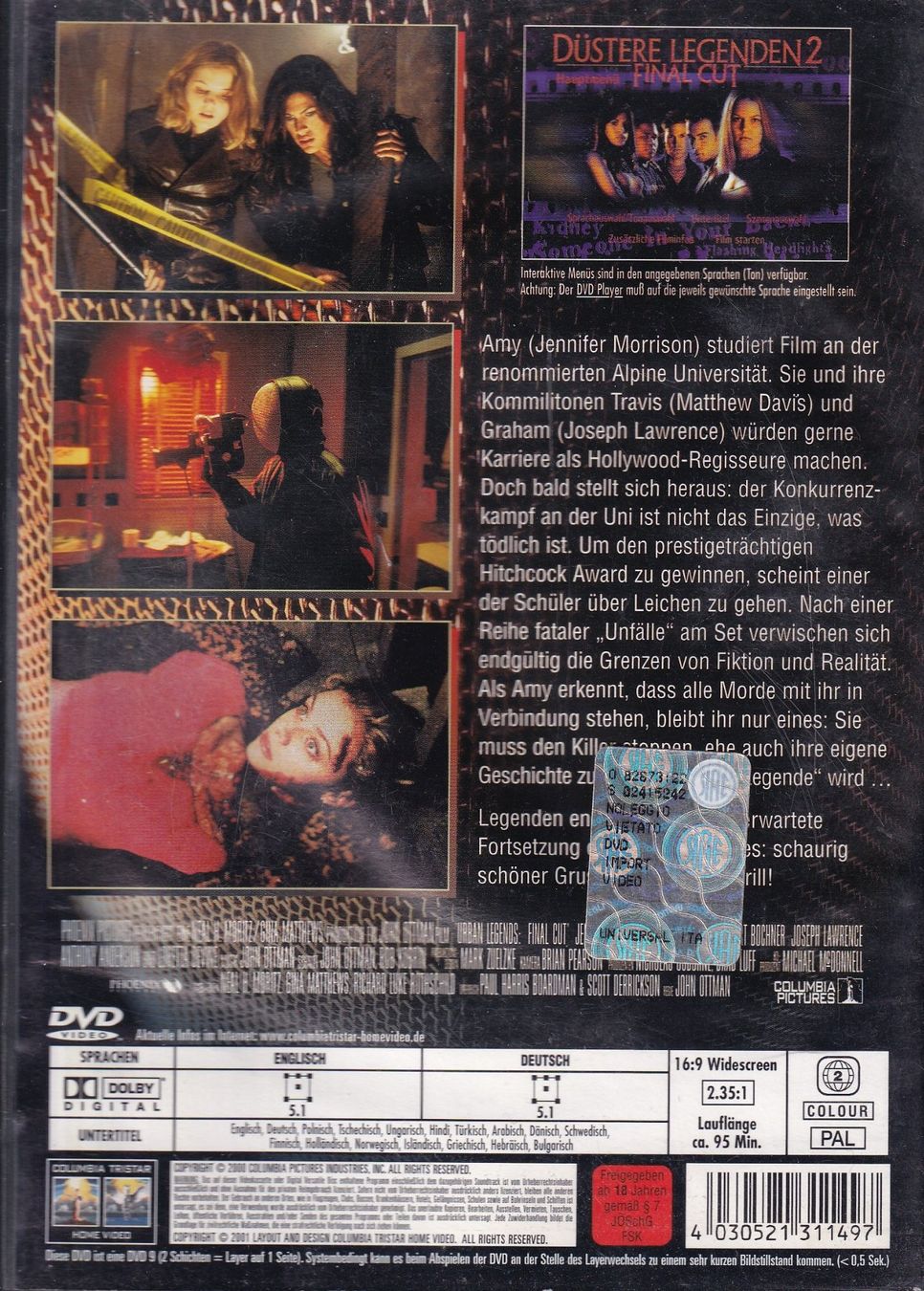 Tutti i DVDs: DVD ab Fr. 1.--, Düstere Legenden 2 – Usato da Lausen venduto da Mondeo10628 1