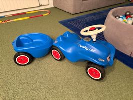 Bobby Car blau mit Anhänger guter Zustand