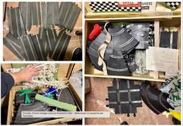 Cricuit vintage voitures Scalextric Slot