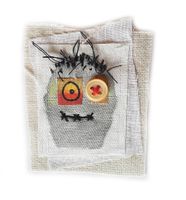 Zombie Moderne, einzigartige Brosche Handgenäht ✨