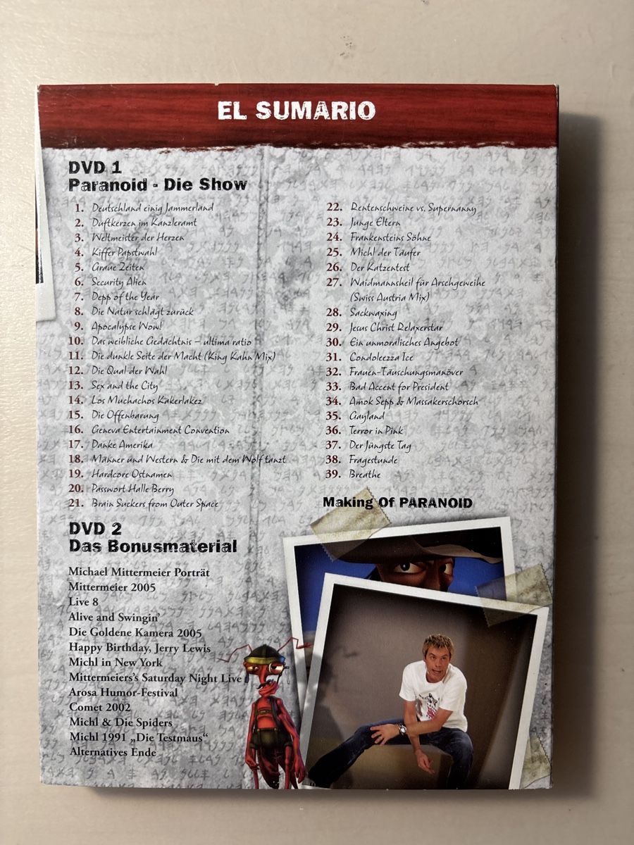 Tutti i DVDs: Michael Mittermeier - Paranoid - Special Edition (0506) – Usato da Ruswil venduto da Slivio_ 1