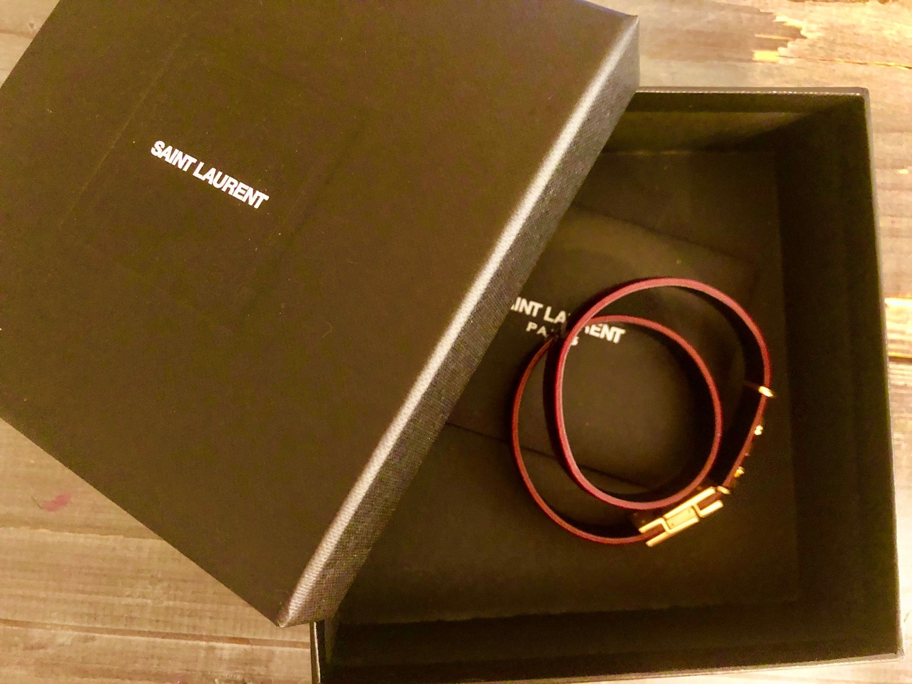 Saint Laurent Bracciali & Braccialetti: NEU YVES SAINT LAURENT  Lederarmband – Nuovo e nell'imballaggio originale da Zurich venduto da MX1000 4