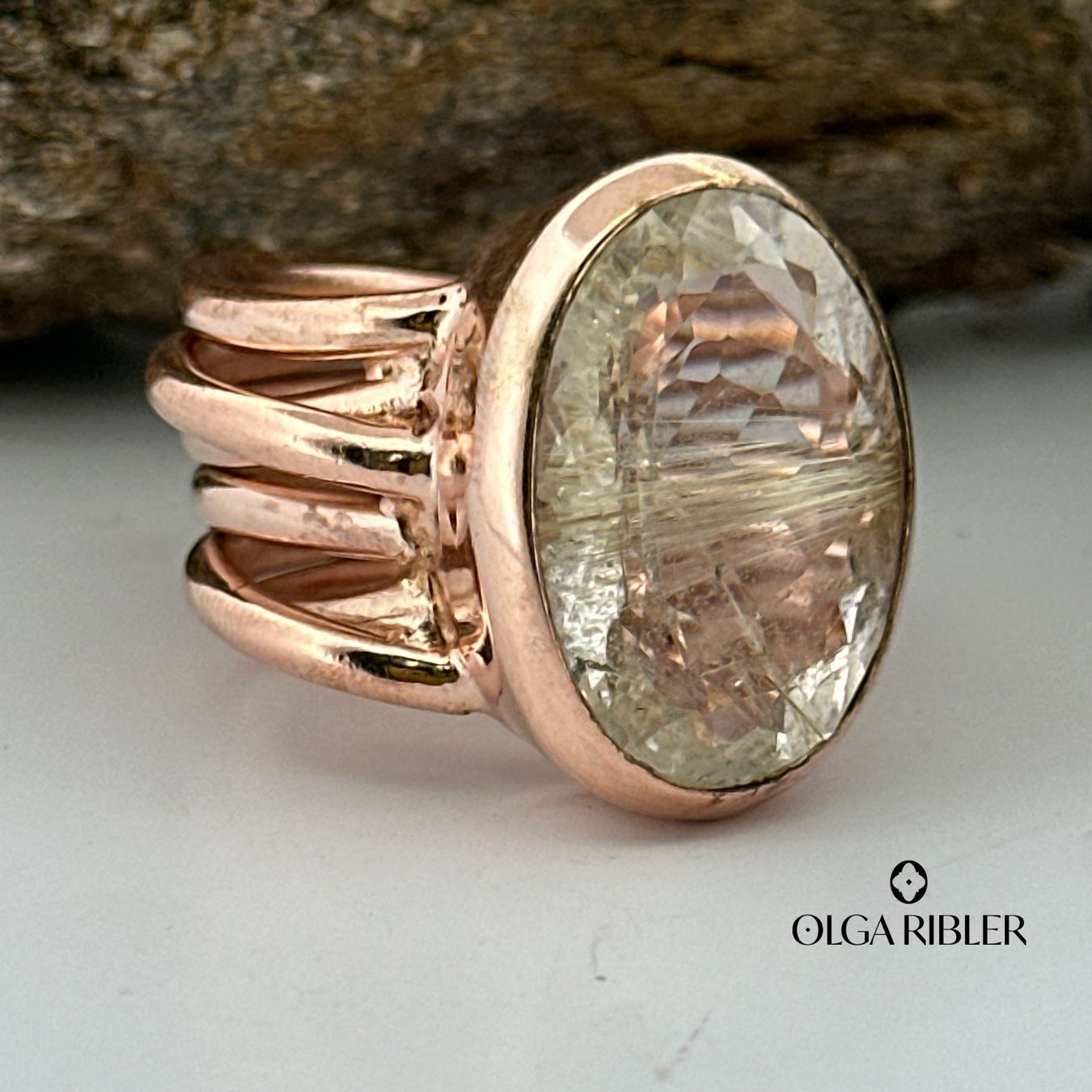 Olga Ribler Anelli: Unikate Silber Ring 925 Grösse 56 mit Rutilquarz – Nuovo (secondo la descrizione) da Luzern venduto da Schmuckoutlet 6