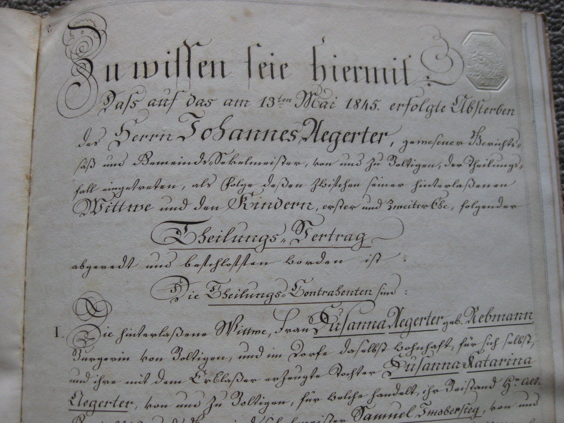 Dokumente: Dokument antik, 1847 – Gebraucht aus heimberg von wunderplunder01 3