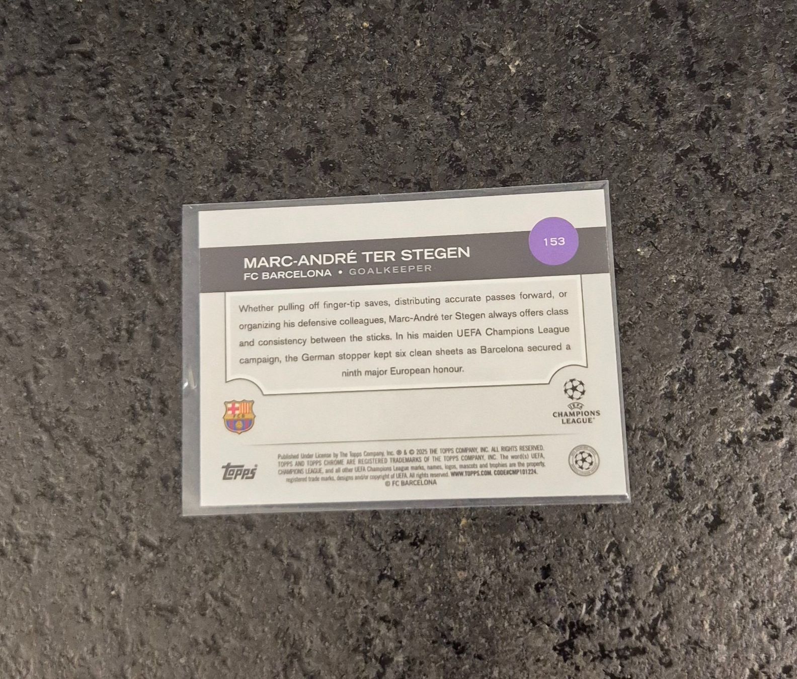 Topps Carte collezionabili: Marc-Andre Ter Stegen /250 - Barcelona - Topps – Nuovo (secondo la descrizione) da Burg AG venduto da Danoe 1
