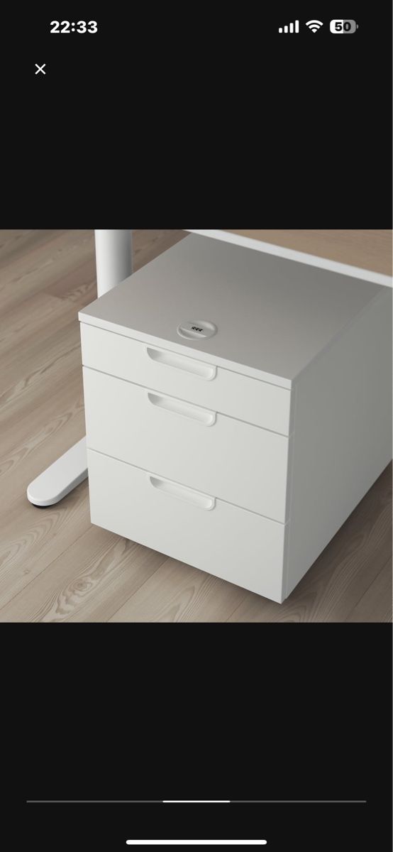 Ikea Korpus: White Drawer Unit with Lock - Office Storage! – Gebraucht aus Wallisellen von klr_9ks6 2