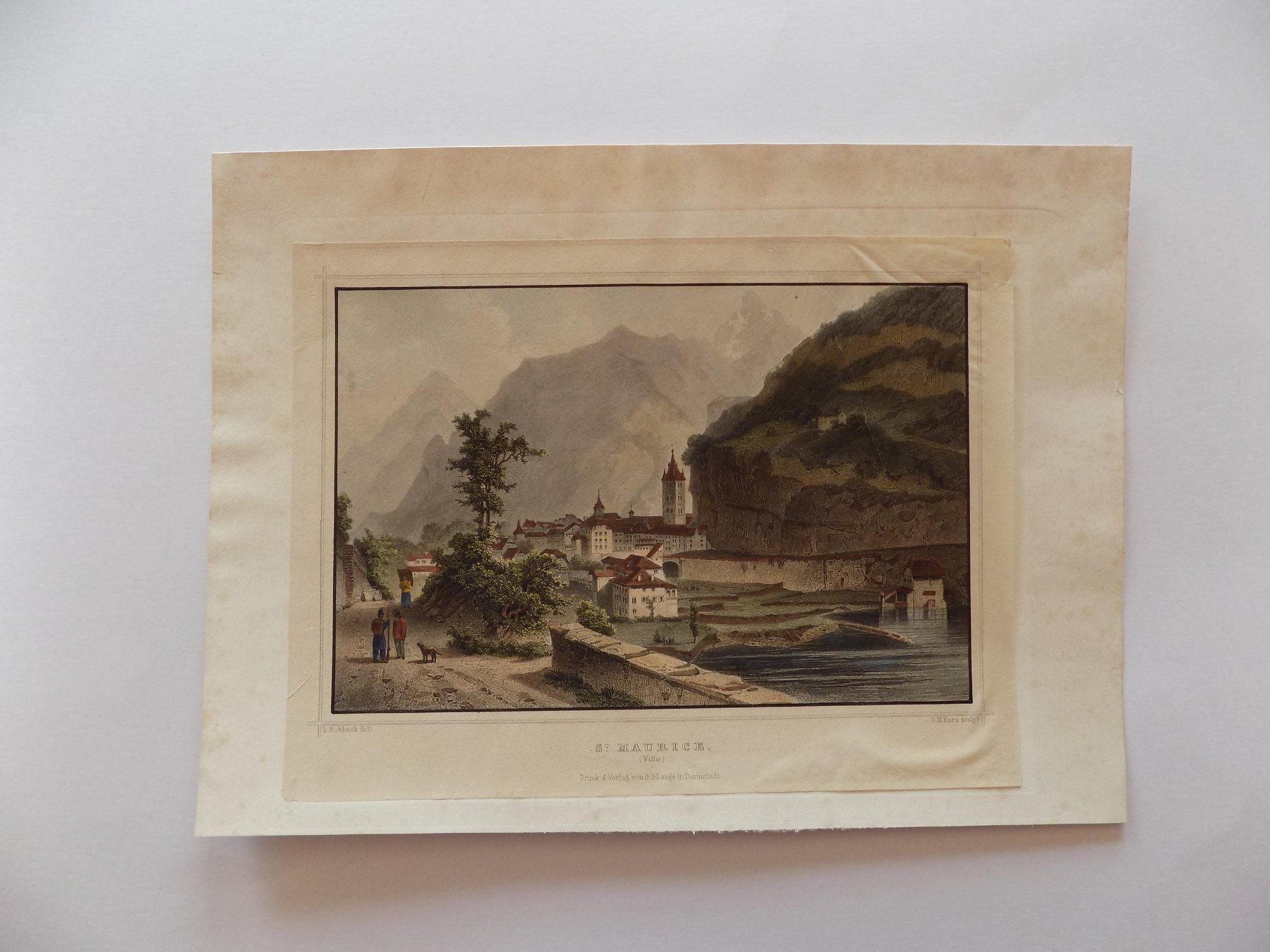 Gravures: Saint Maurice Valais – D'occasion à Risch par Antikfee