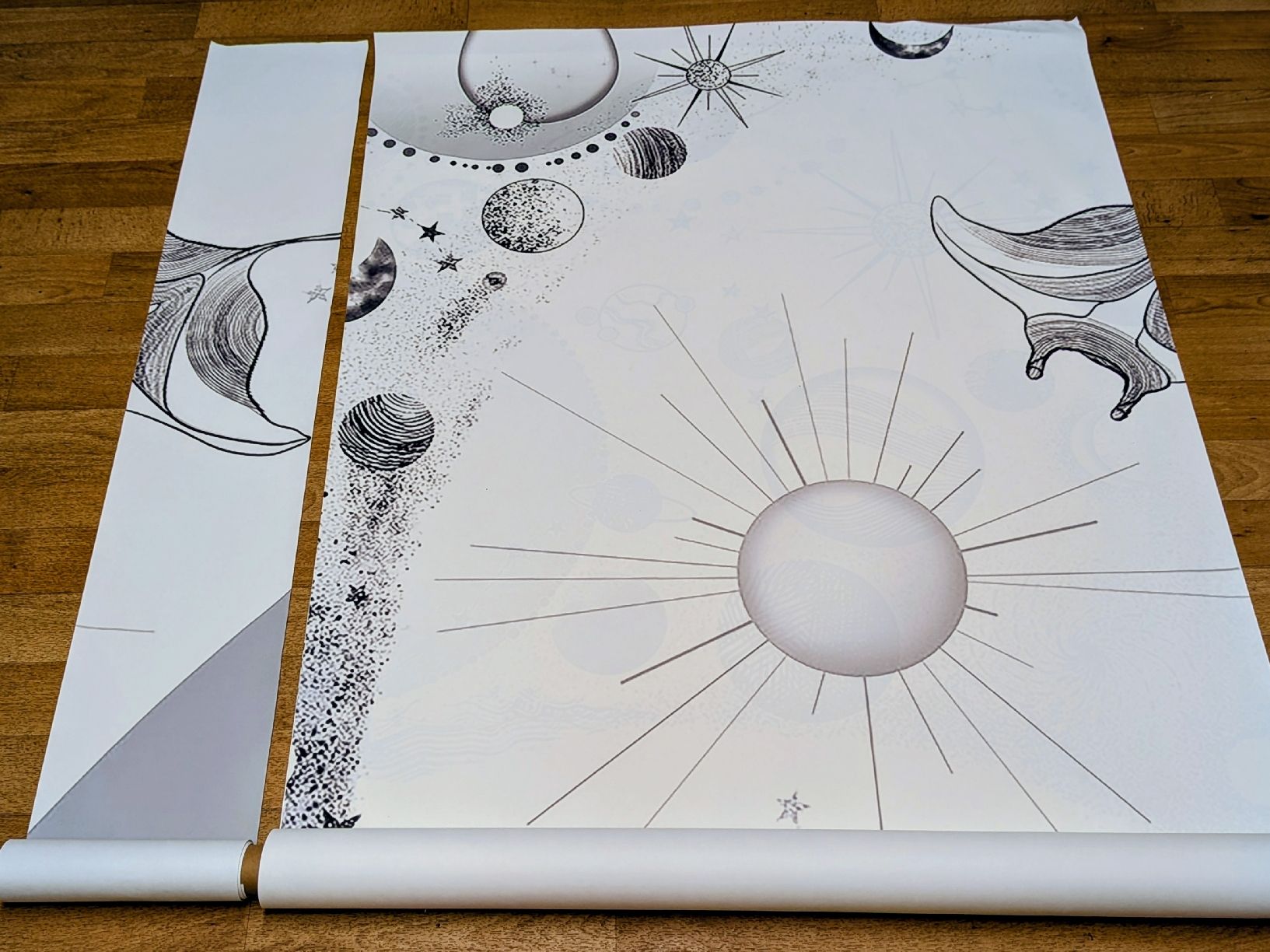 Tapeten: Magic Whale Wallpaper, Space Planets Wall Mural For Kids – Neu (gemäss Beschreibung) aus Adliswil von ang_ry5z 1