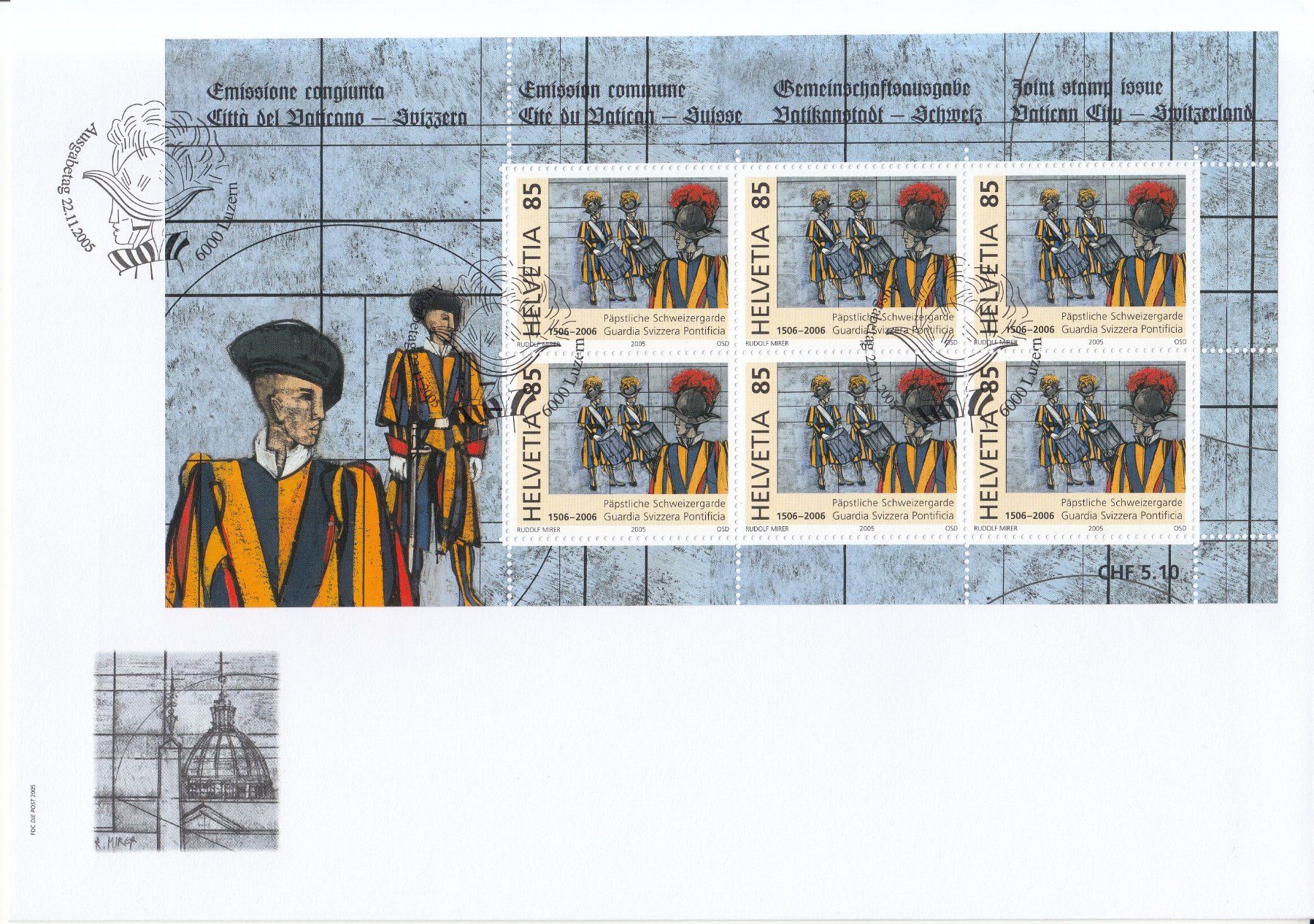 Tutti i francobolli: SBK 1183 - 1184 Kleinbogen FDC – Usato da Bürglen TG venduto da StampGraf 1