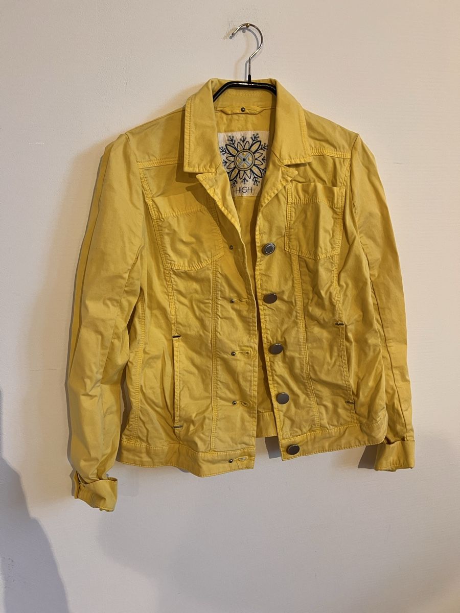 High Giacche: Jeansjacke HIGH, Gr. 36, gelb – Usato da Solothurn venduto da Brini06