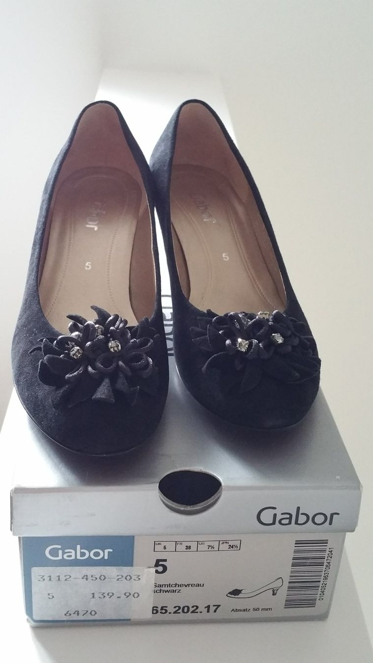 Gabor Scarpe da donna: Gabor Pumps Gr 38 Neu Leder – Nuovo e nell'imballaggio originale da Riehen venduto da Valflyfi 1