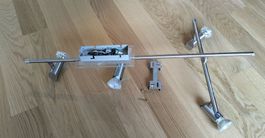 Deckenlampe mit 4 Strahlern, Chrom-Optik