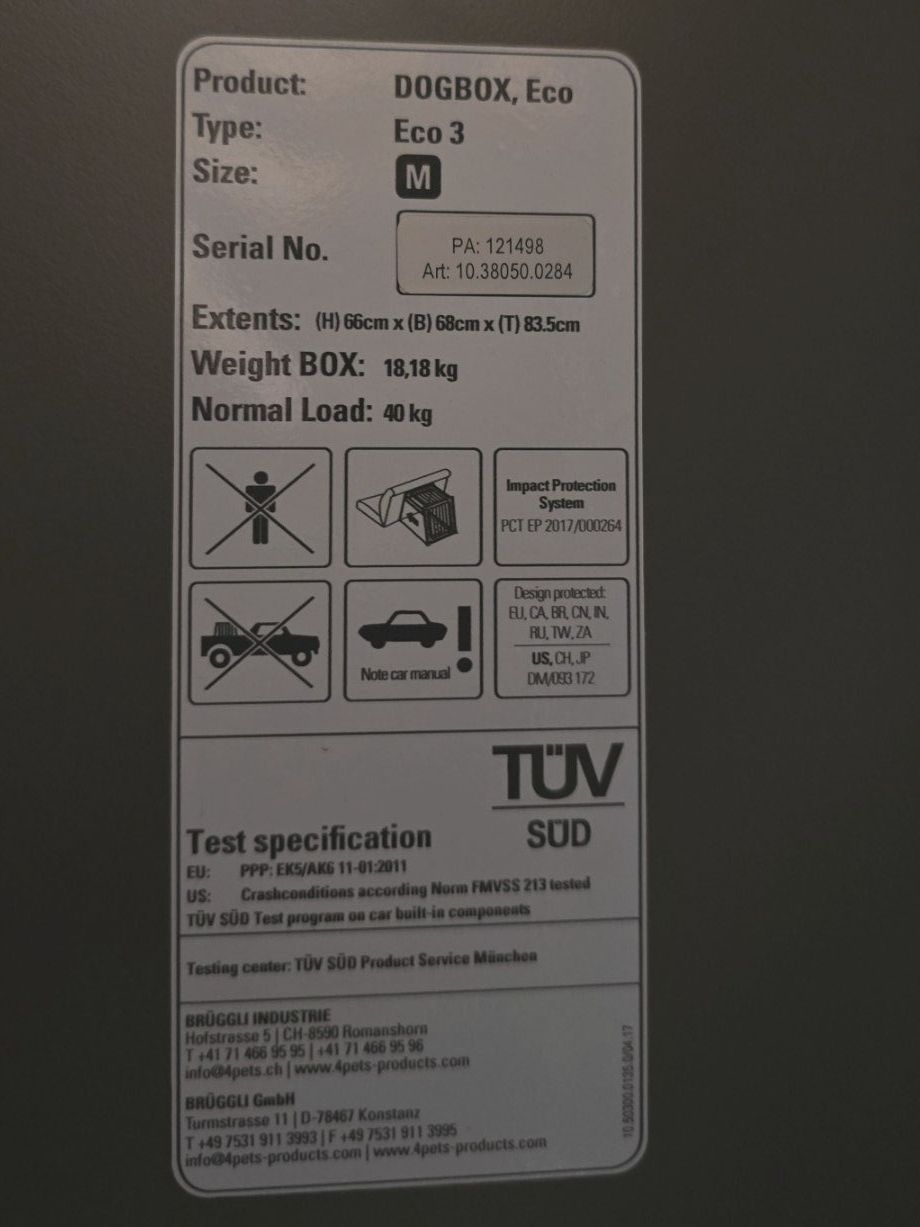 4pets Gabbie, trasporto & Sicurezza: Hundebox - 4Pets DogBox Eco 3 – Usato da Zürich venduto da loppi07 1