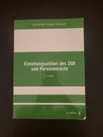 Hürlimann, Einleitungsartikel ZGB und Personenrecht Rechtw.