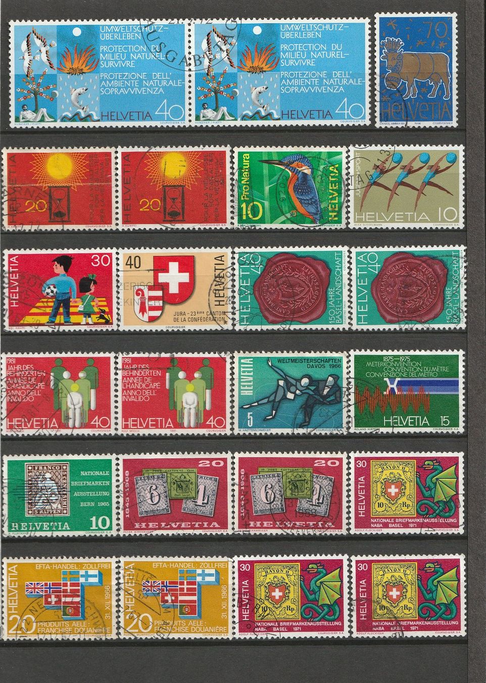 Tutti i francobolli: diverse Schweizer Briefmarken – Usato da Basel venduto da chrisKB 4