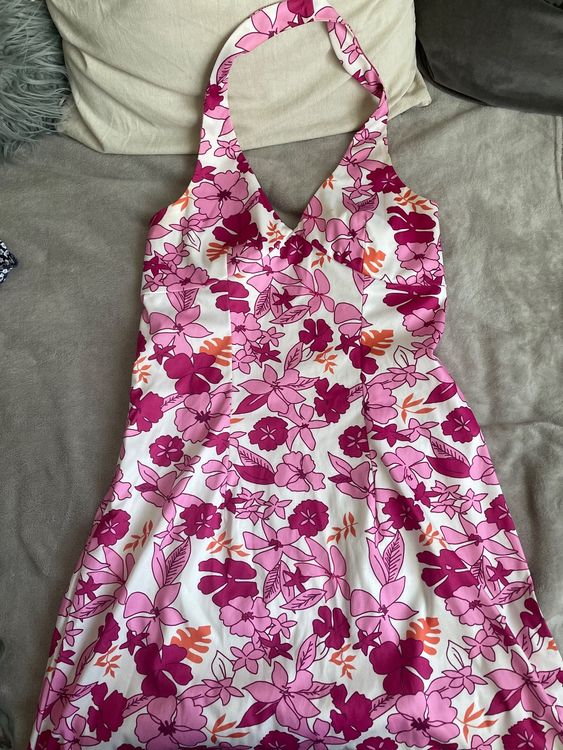 Sunshiny Days Floral Halter Neck Dress main image 1