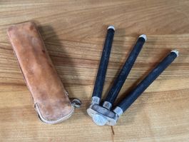Antiker Kamerastativ/Tischstativ, Vintage mit Etui