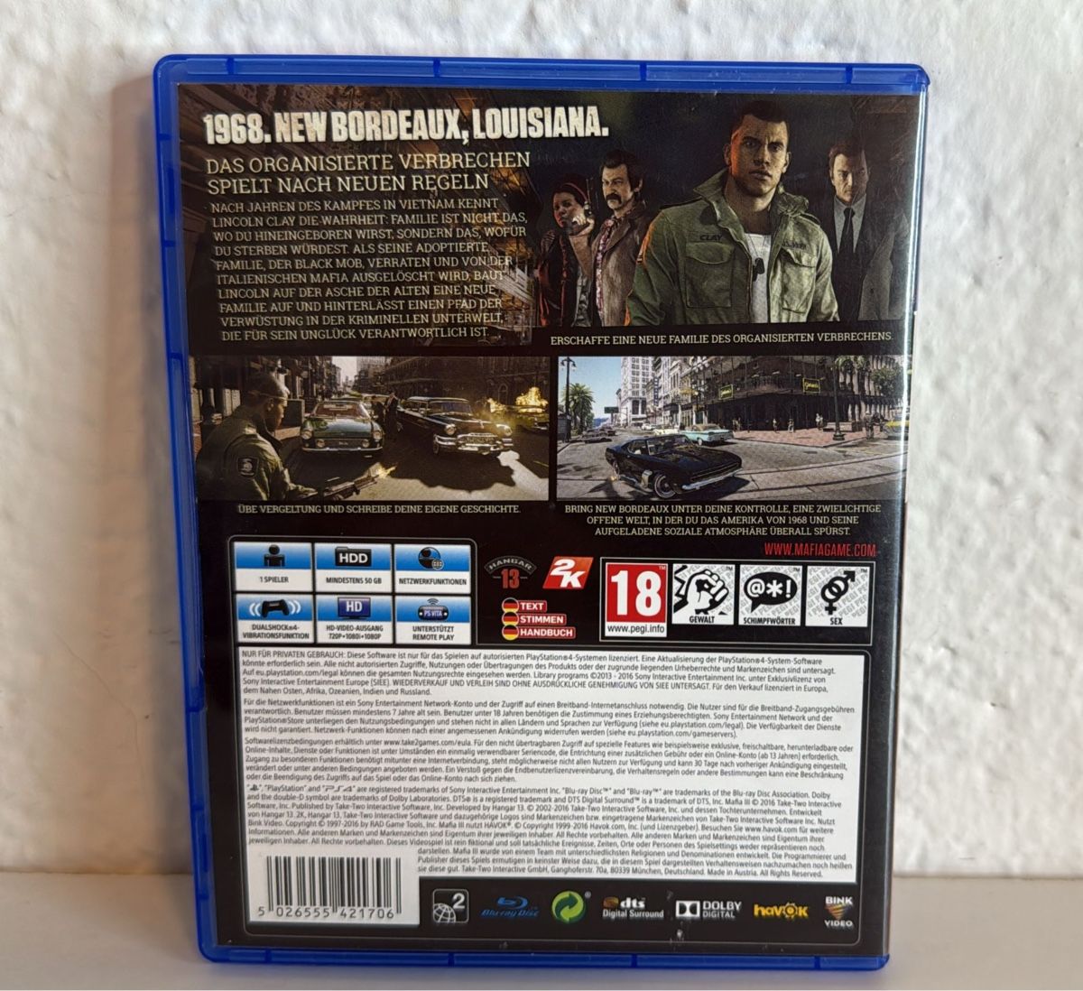 Sony Spiele: Mafia III PS4/PS5 Game - Great Condition – Gebraucht aus Ehrendingen von bubulence 1