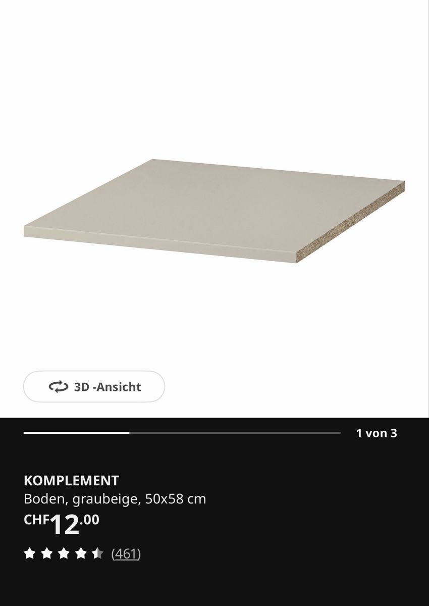 Armadi: Ikea Komplement Einlegeböden 5x NEU – Nuovo e nell'imballaggio originale da Pratteln venduto da TomDurbo 1
