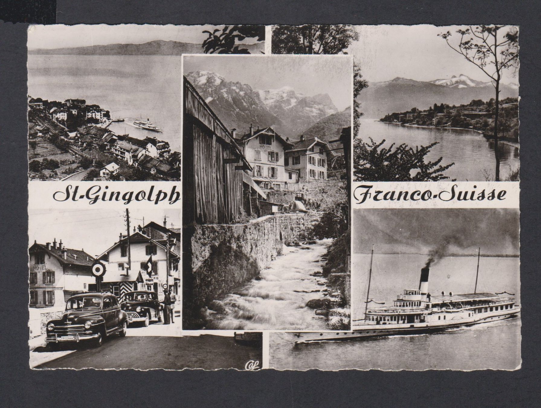 Cartoline postali: St.-Gingolph  Grenze CH-FR   :   alte Ansichtskarte – Usato da Vitznau venduto da Ropaku