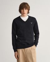 GANT Classic Cotton V-Neck Sweater Size L WIE NEU TOP STYLE