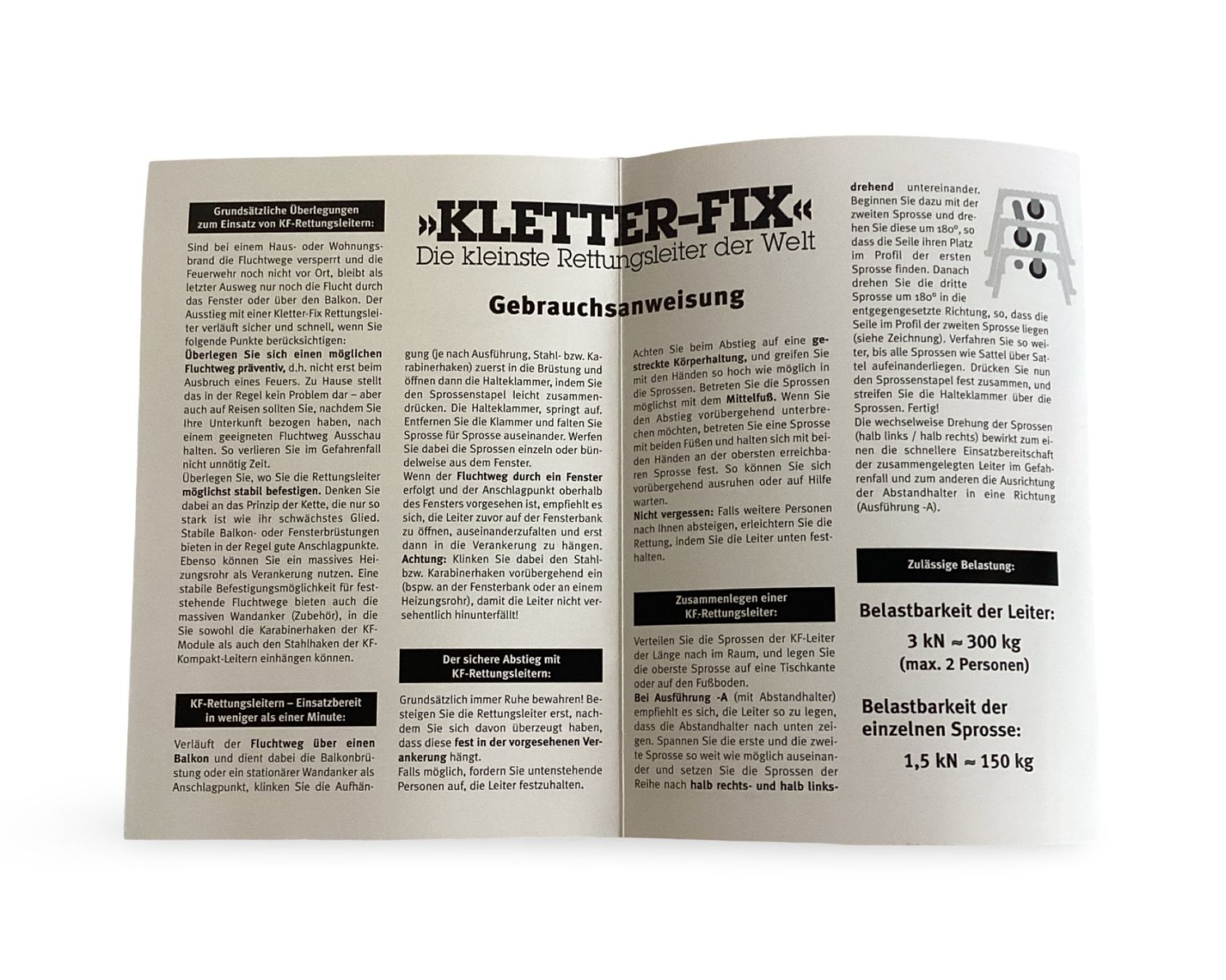 Leitern: KLETTER FIX Die kleinste Rettungsleiter der Welt – Neu (gemäss Beschreibung) aus Zürich von Restwert_Zuerich 8