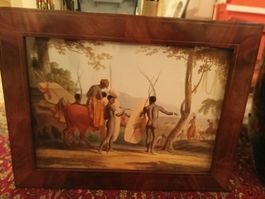 Copie de un célèbre tableau du peintre "Samuel Daniell" 1804