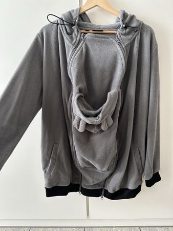 2-in-1 Umstands- und Tragejacke aus Fleece Grösse 36