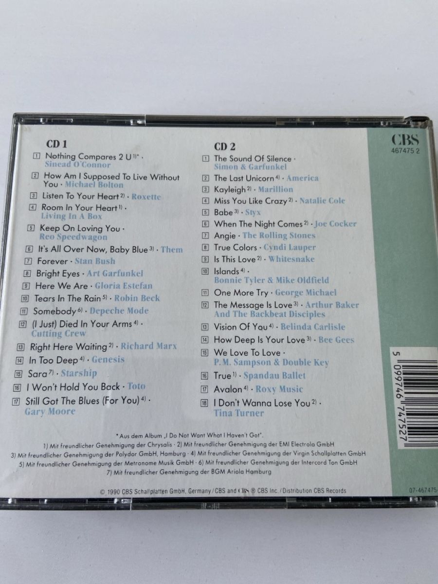 CD: Bravo Kuschelrock 4 - CD Doppelalbum – Usato da Gossau SG venduto da shnizzle 1