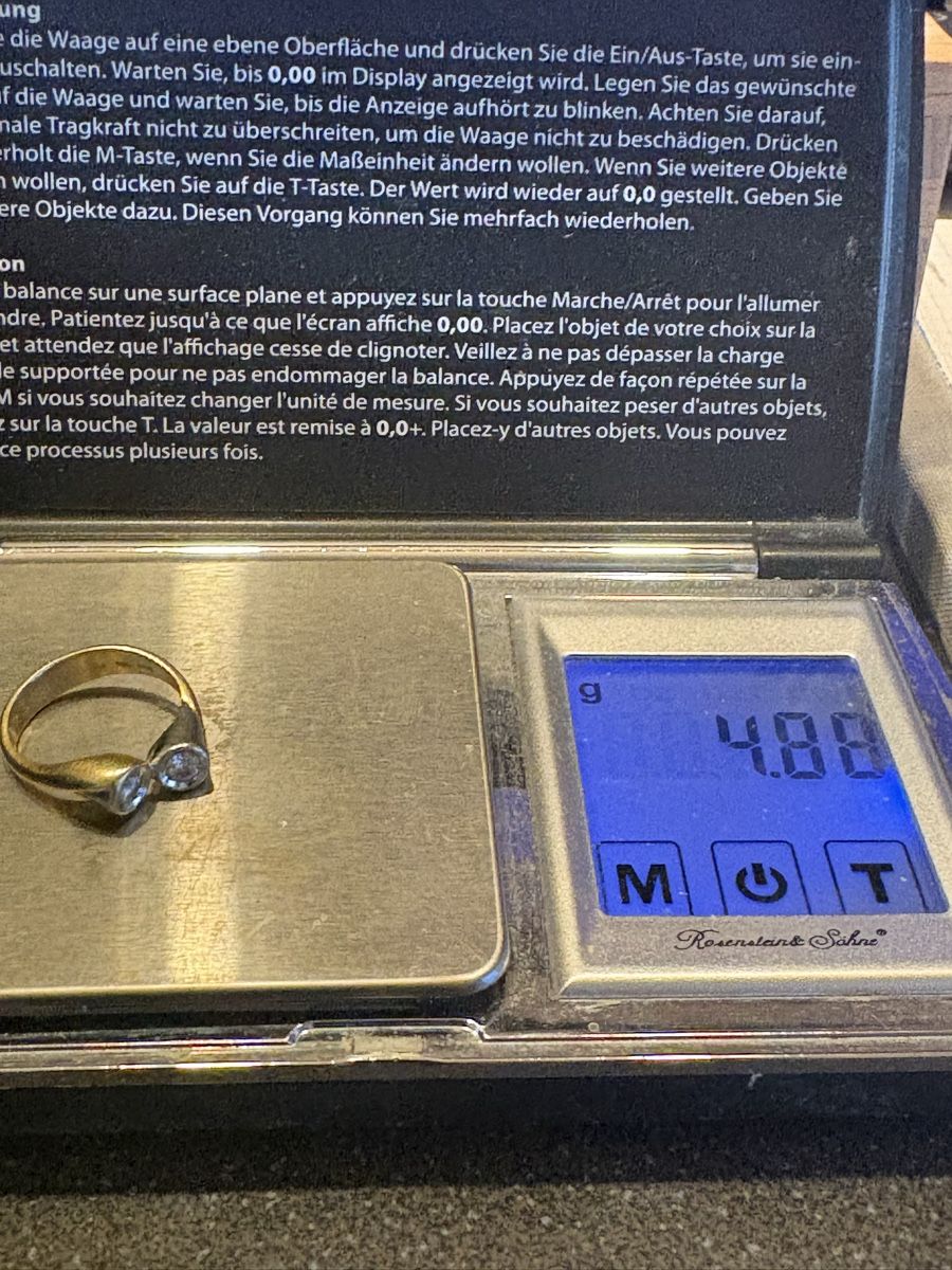 Ringe: Gg 750 Ring mit 2 Diamanten  – Gebraucht aus Murten von Tzaugg 5