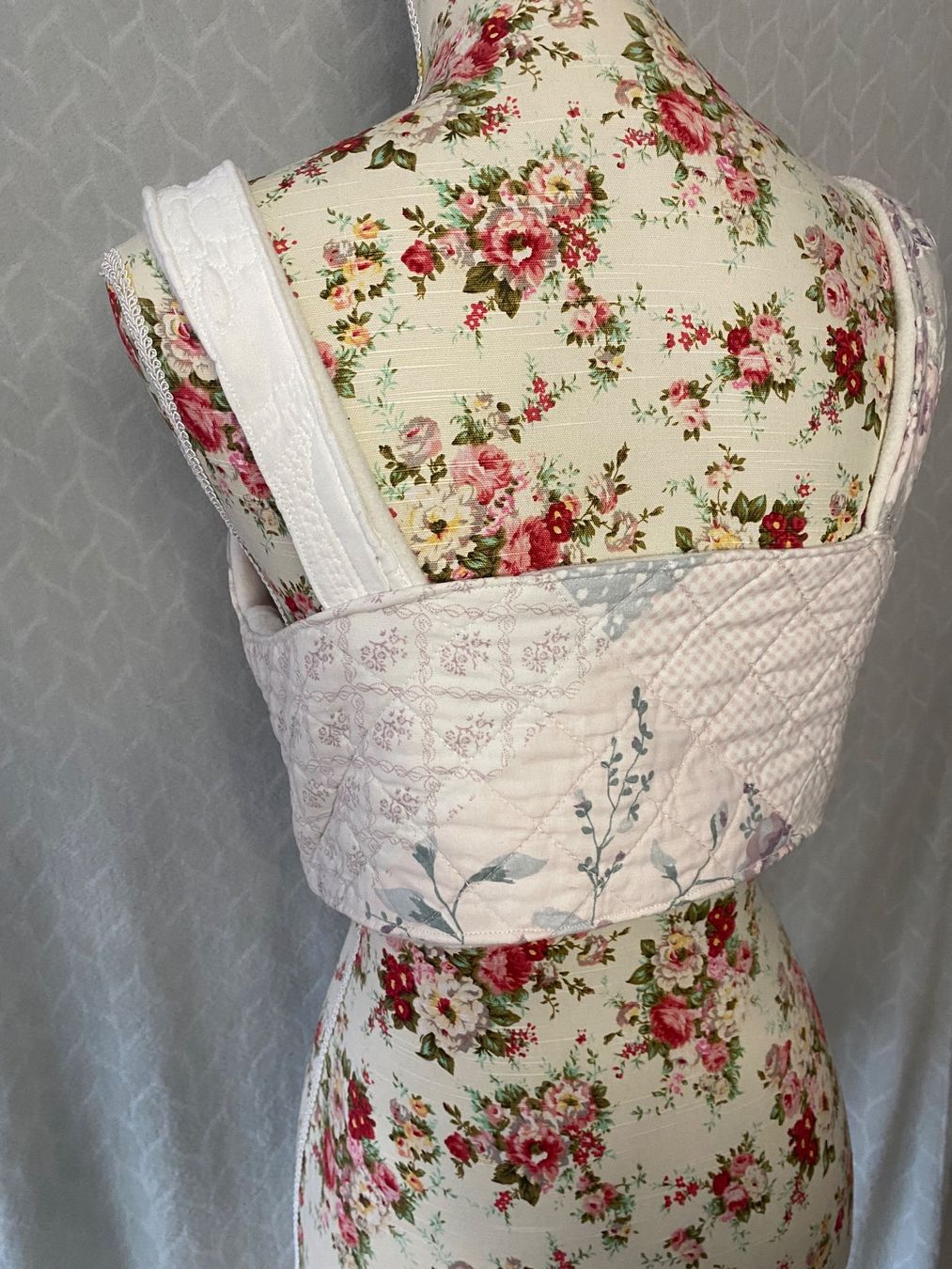 Top: Blumen Patchwork Korsett Top Grösse S/M Vintage Y2K Boho – Nuovo e nell'imballaggio originale da lommis venduto da inf_thv8 6
