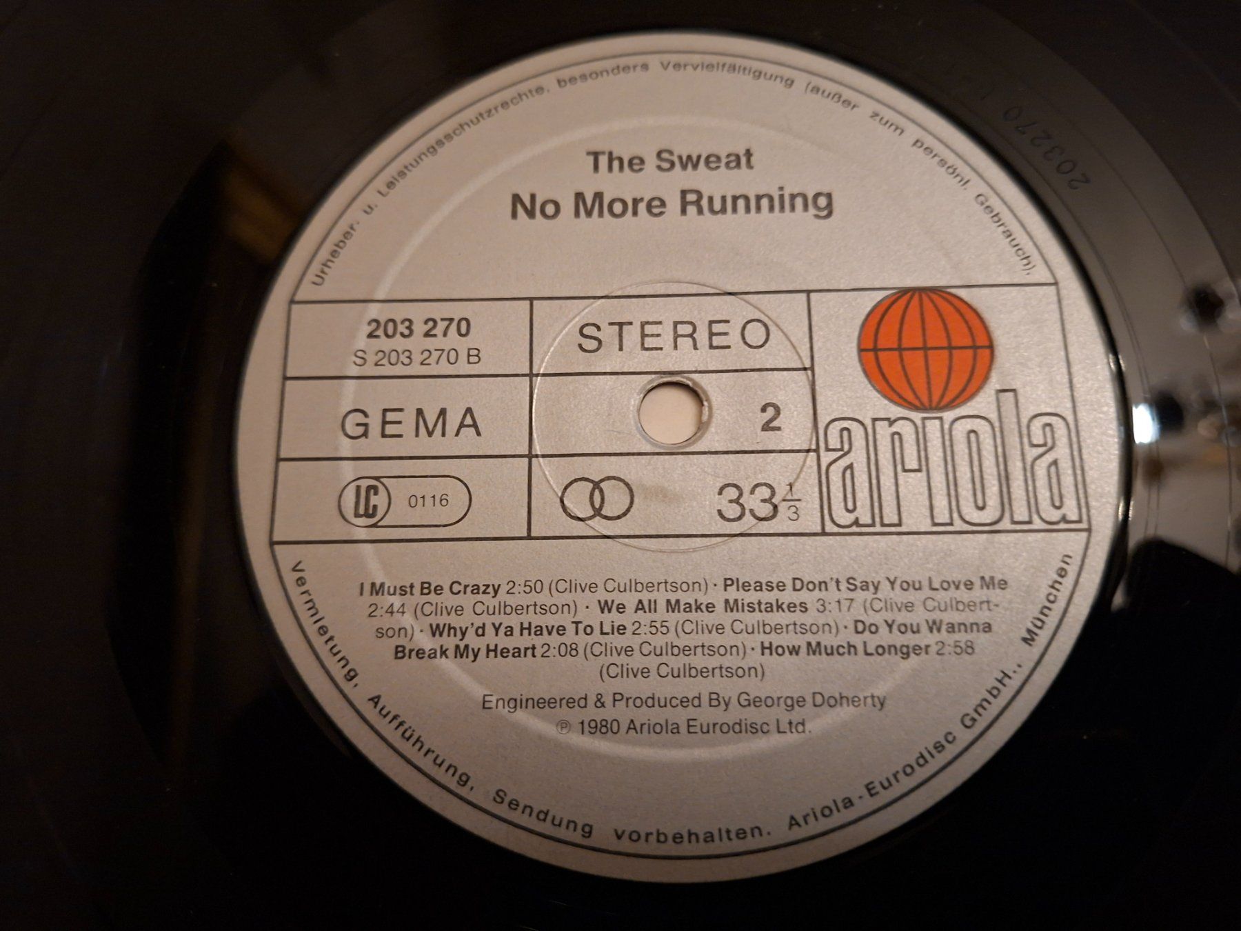 Schallplatten: Rock Lp 1981 - The Sweat - No More Running – Gebraucht aus Bernex von Wannabehasbeen01 5