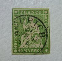 1860 - Strubel 26G - Bernerdruck mit Attest