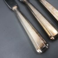 3 Dessertmesser versilbert WMF Modell 1900 Art Deco