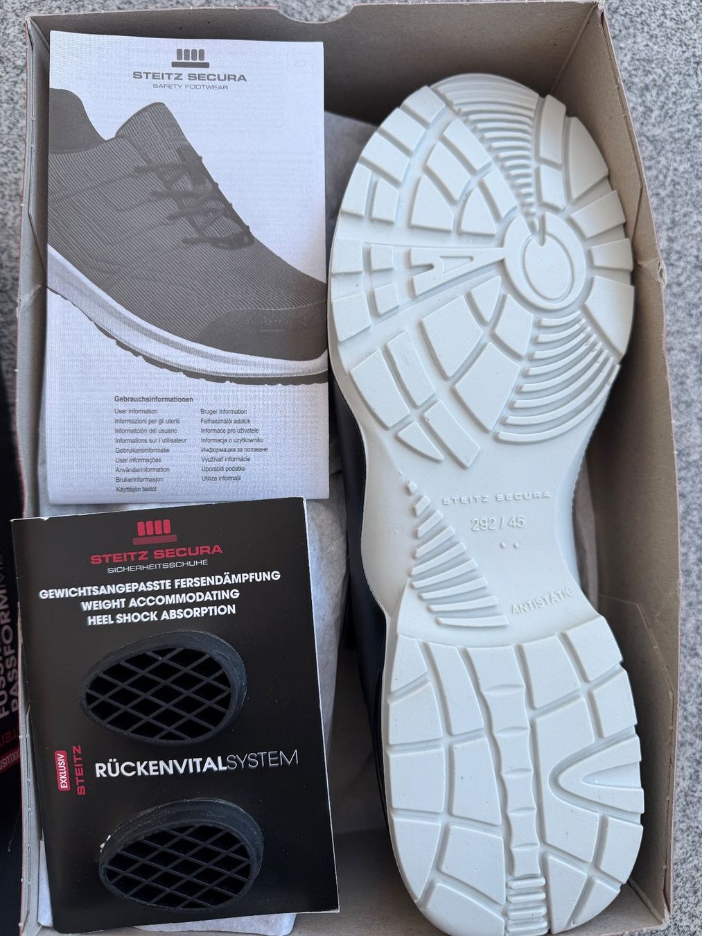 Herrenschuhe: Steitz Sicherheits-Sandale schwarz, Grösse 45 – Neu und originalverpackt aus Fehraltorf von amafe 4