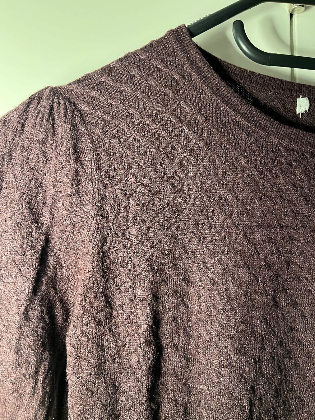 Maglioni & Felpe: Feiner Strickpulli aubergine, 3/4 Ärmel, S – Usato da Gümligen venduto da blackberrys 1