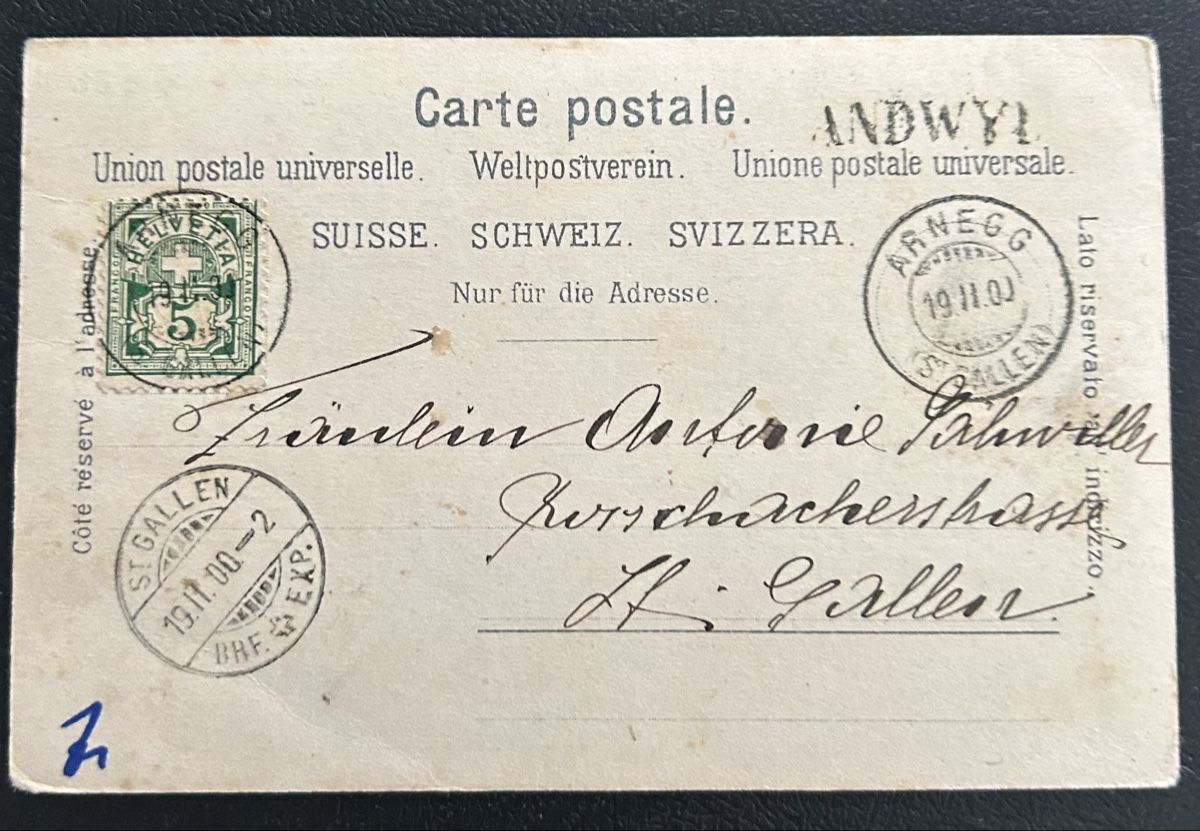 Cartoline postali: Gruss aus Andwil Litho  – Usato da Horw venduto da Tellbub 1
