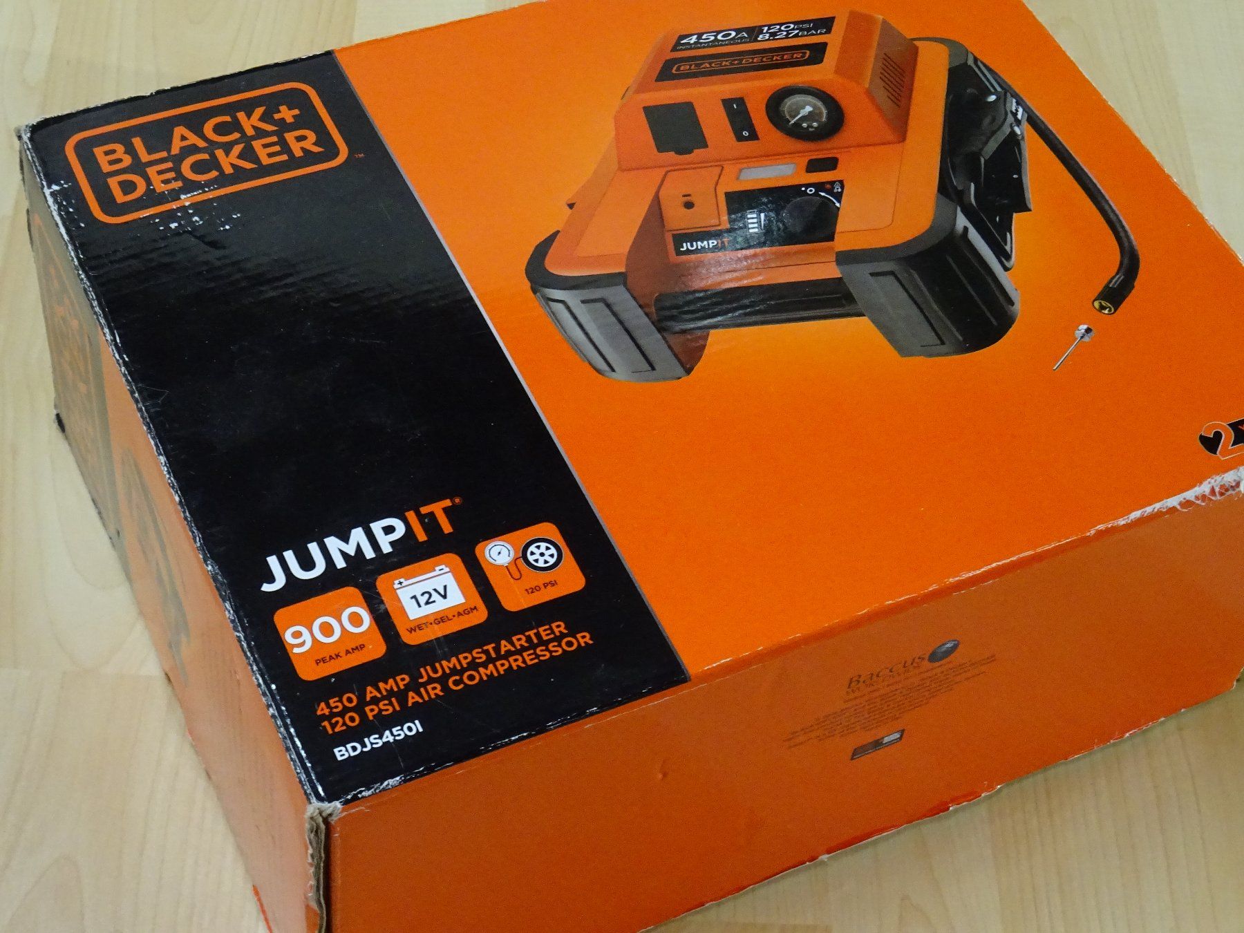Caricabatterie: Starthilfe Jump Starter Black&Decker BDJS450l mit Kompressor – Usato da Rothrist venduto da heinrich1966 6