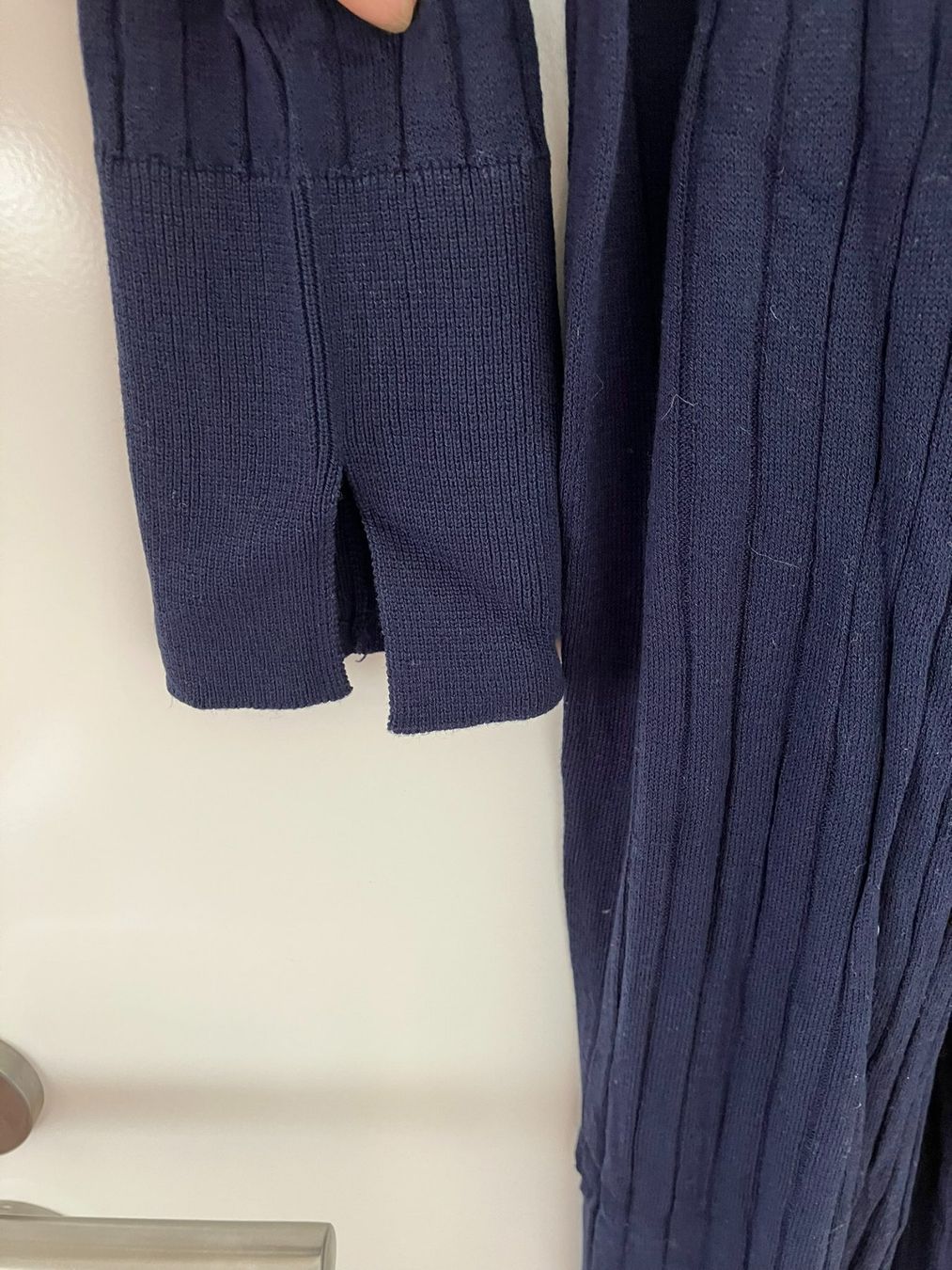 Jacken: Strickjacke - dunkelblau - lang – Gebraucht aus Weinfelden von Esche1 2