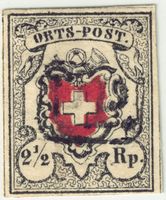 Orts-Post mit Einfassung Nr 13I schwarzes PP Attest SBK 2300
