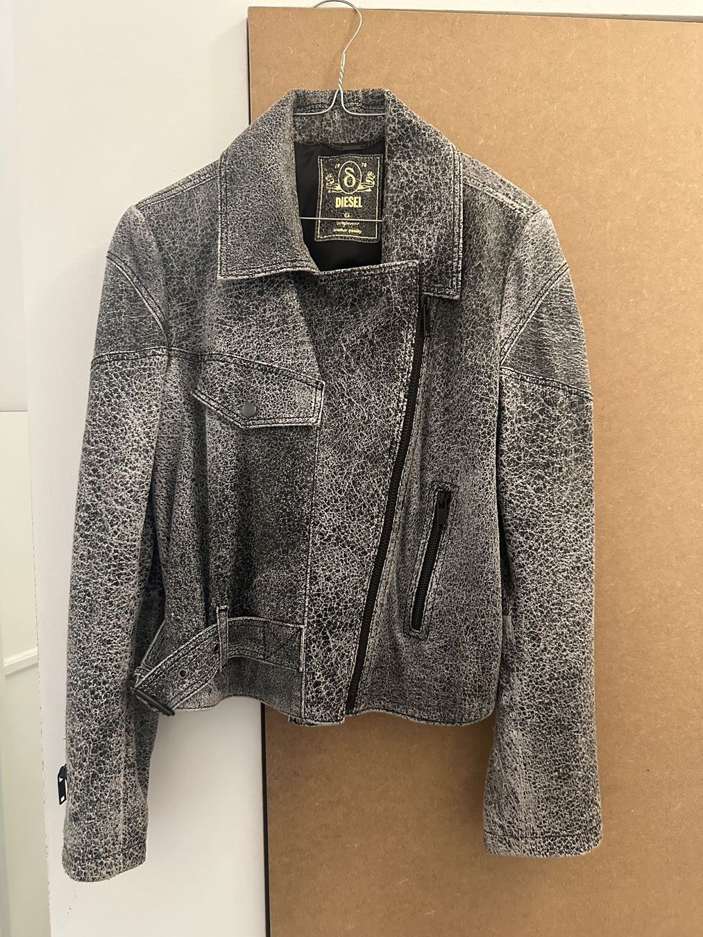 Diesel Jacken: Diesel Lederjacke grau meliert – Gebraucht aus Zürich von rom_gq5t