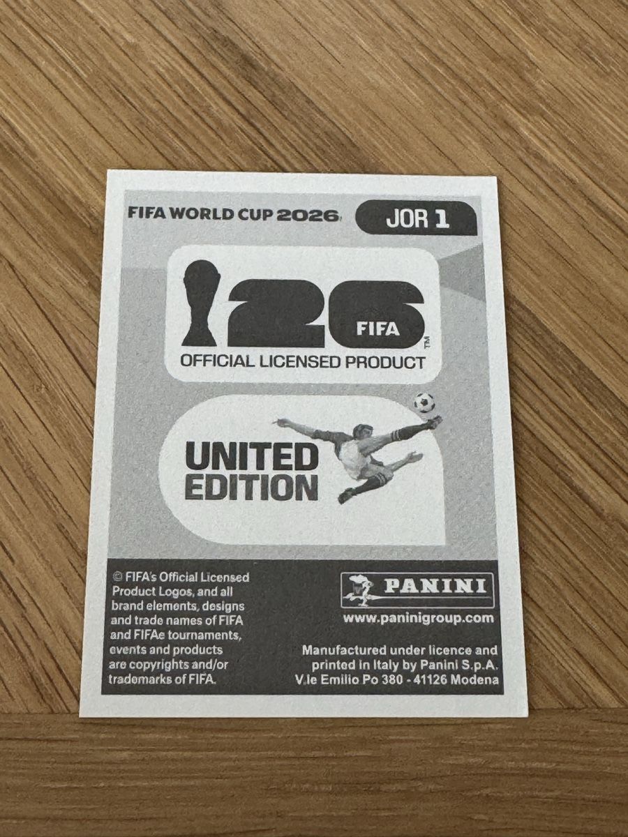 Panini Carte collezionabili: Panini 2026 JOR 1 – Nuovo (secondo la descrizione) da Grand-Lancy venduto da cyr_n5ky 1