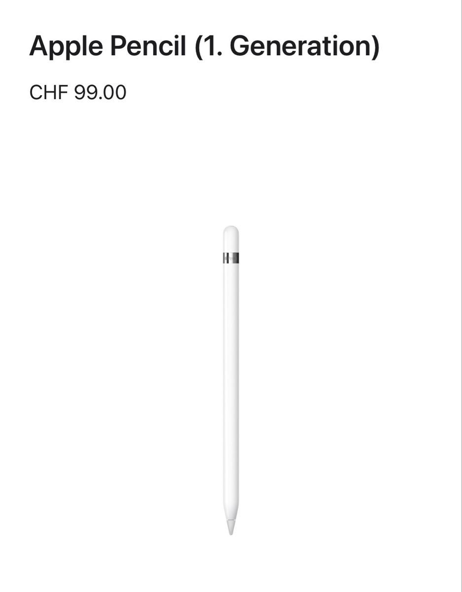 Apple Penna & Evidenziatori: Apple I Pad Pencil 1.Generation – Usato da Baar venduto da Vili7 2