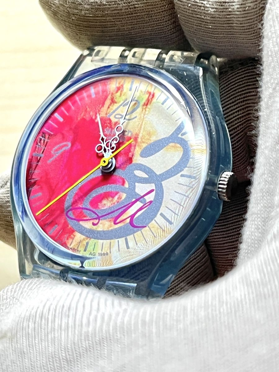 Swatch Uhren: Swatch Uhr mit buntem Zifferblatt  – Gebraucht aus Grenchen von chththl 4