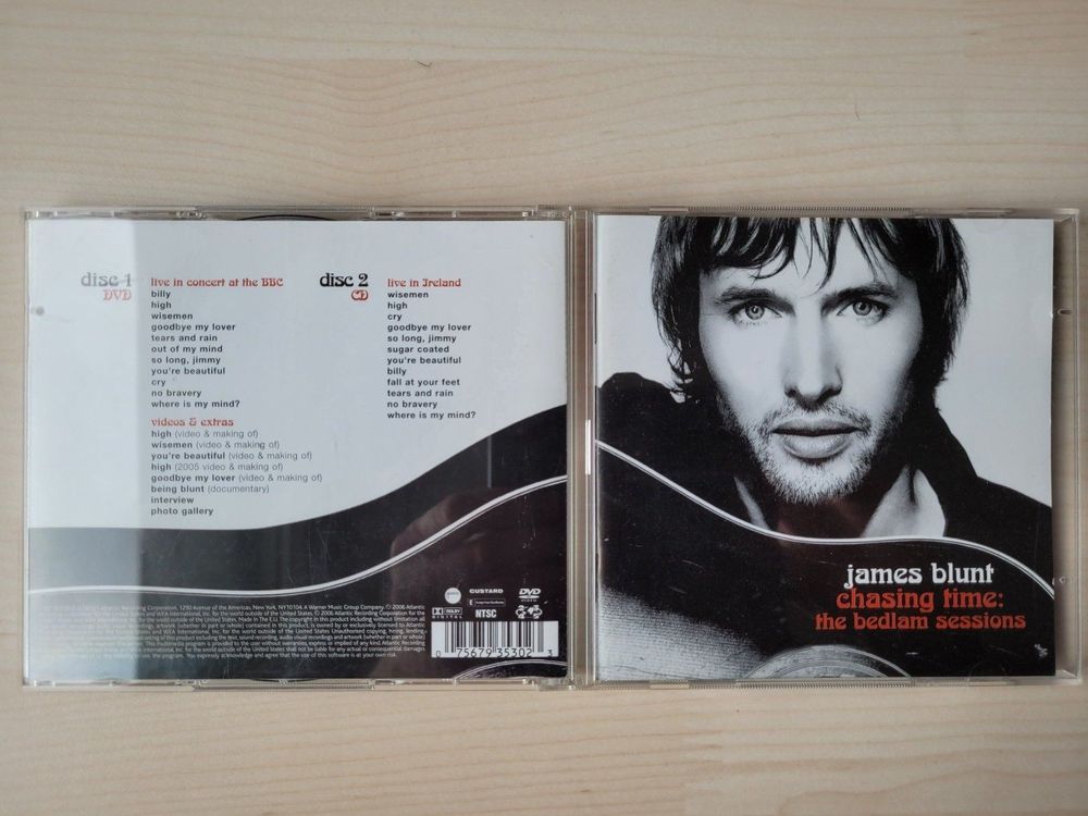 CD+DVD James Blunt - Chasing Time: The Bedlam Sessions, 2006 (Gebraucht ...